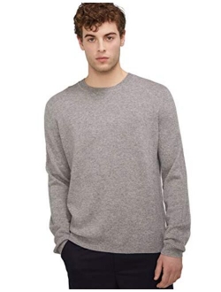 State Cashmere Essential Crewneck Sweater 100% Pure Cashmere Pullover Knitted Base Layer for Men