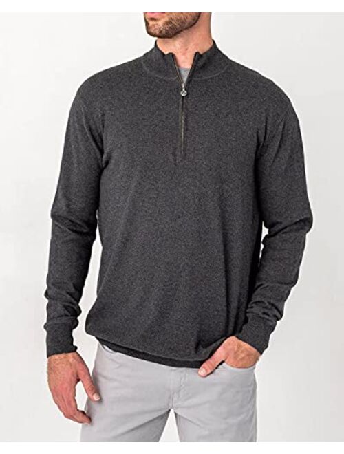 Linksoul Cotton-Cashmere Quarter-Zip Sweater