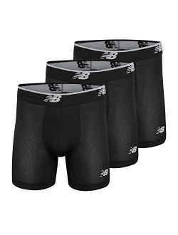 Men's Mesh 5" No Fly Boxer Brief, Athletic Compression Underwear (3-Pack)