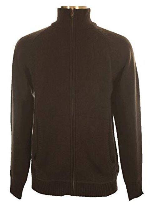 Shephe 10 Ply Men's Cardigan Cashmere Sweater Solid Color