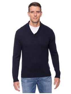 Noble Mount Tocco Reale Gift Packaged Men's Cashmere Blend Shawl Collar Pullover Sweater