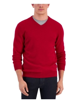 Men's V-Neck Cashmere Sweater, Created for Macy's