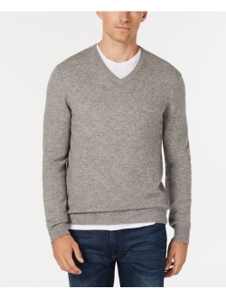 Men's V-Neck Cashmere Sweater, Created for Macy's