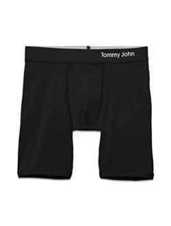 Tommy John Men's Underwear, Boxer Briefs, Cool Cotton Fabric with 8" Inseam