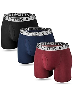 VyTero Men’s Underwear Boxer Briefs Pack, Ultimate Soft Cotton Fabric Boxers Briefs for Men