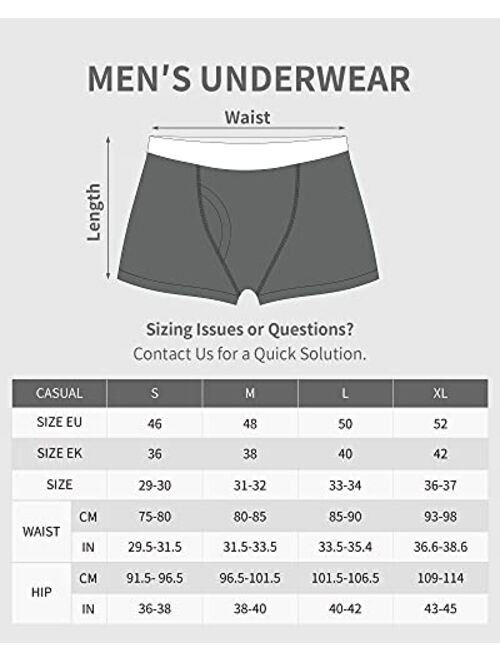 VyTero Men’s Underwear Boxer Briefs Pack, Ultimate Soft Cotton Fabric Boxers Briefs for Men