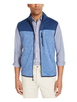 Men's Colorblock Fleece Sweater Vest, Created for Macy's