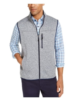 Men's Solid Fleece Sweater Vest, Created for Macy's