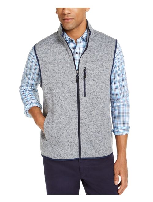 Club Room Men's Solid Fleece Sweater Vest, Created for Macy's