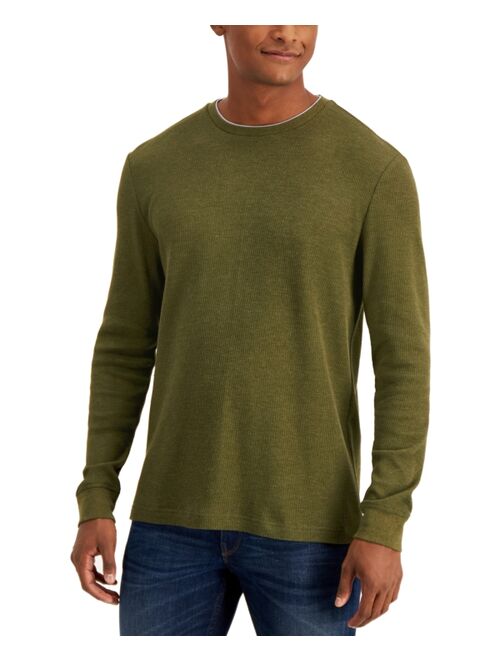 Club Room Men's Thermal Crewneck Shirt, Created for Macy's