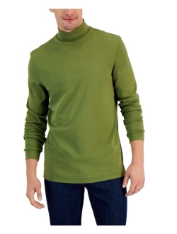 Men's Solid Mock Neck Turtleneck Shirt, Created for Macy's