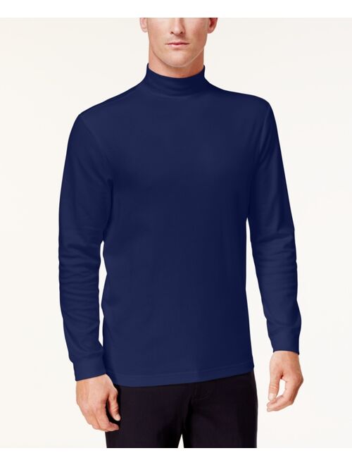 Club Room Men's Solid Mock Neck Turtleneck Shirt, Created for Macy's