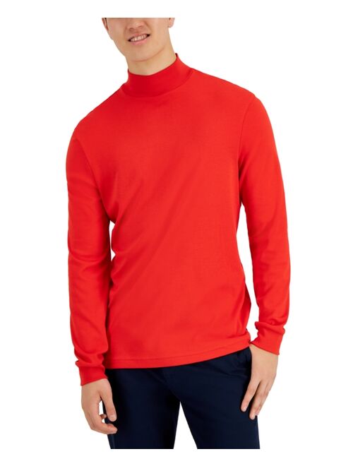 Club Room Men's Solid Mock Neck Turtleneck Shirt, Created for Macy's