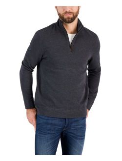 Men's Birdseye Quarter-Zip Pullover, Created for Macy's