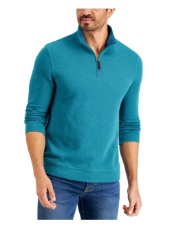 Men's Birdseye Quarter-Zip Pullover, Created for Macy's