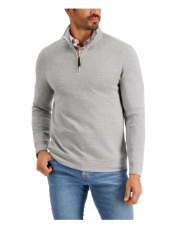 Men's Birdseye Quarter-Zip Pullover, Created for Macy's