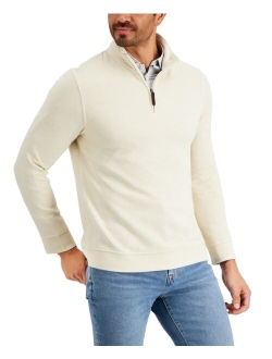 Men's Birdseye Quarter-Zip Pullover, Created for Macy's