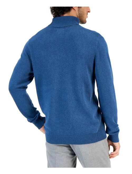 Club Room Men's Textured Cotton Turtleneck Sweater, Created for Macy's