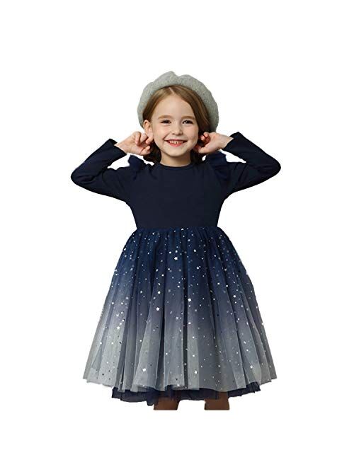 NNJXD Flower Girls Dress Girls Lace Princess Party Pageant Tulle Summer Vintage Dress