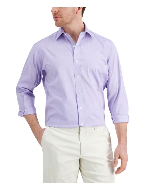 Club Room Men's Classic/Regular Performance Pinpoint Dress Shirt, Created for Macy's