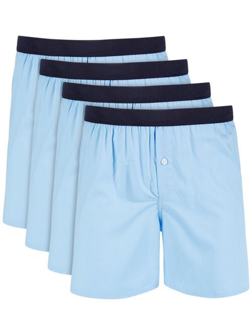 Club Room Men's 4-Pk. Cotton Boxers, Created for Macy's