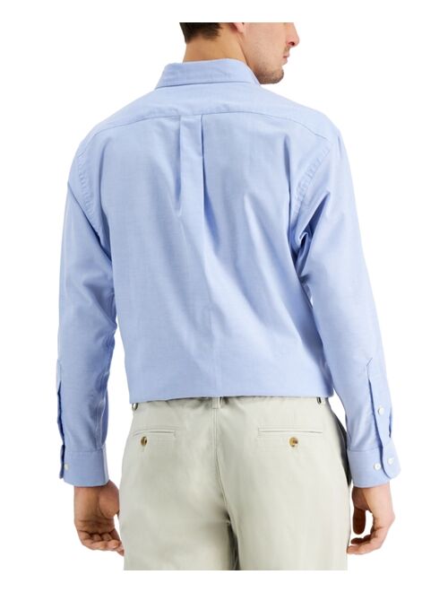 Club Room Men's Classic/Regular Fit Performance Easy-Care Oxford Solid Dress Shirt, Created for Macy's