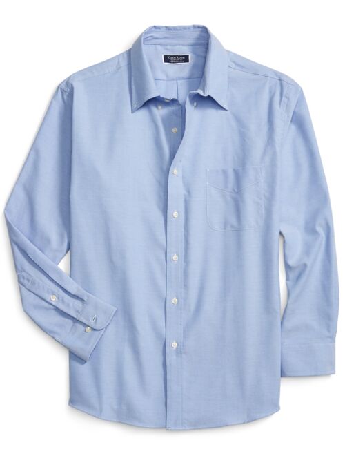 Club Room Men's Classic/Regular Fit Performance Easy-Care Oxford Solid Dress Shirt, Created for Macy's