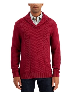 Men's Chunky Shawl Neck Sweater, Created for Macy's