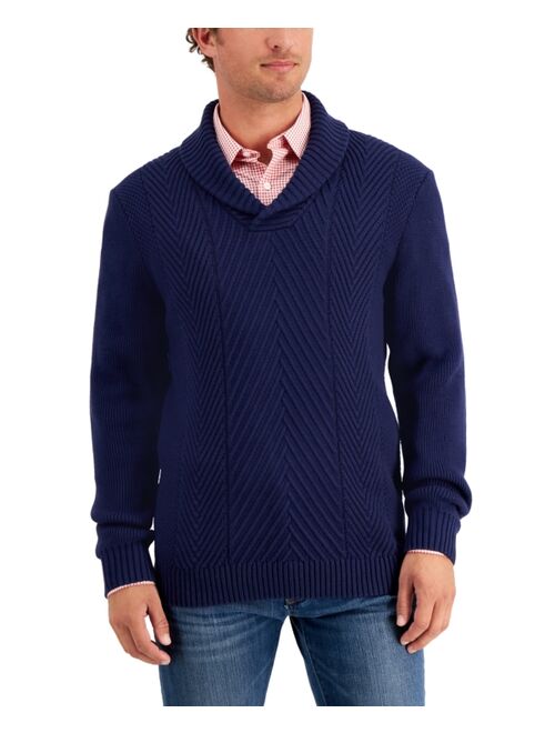 Club Room Men's Chunky Shawl Neck Sweater, Created for Macy's