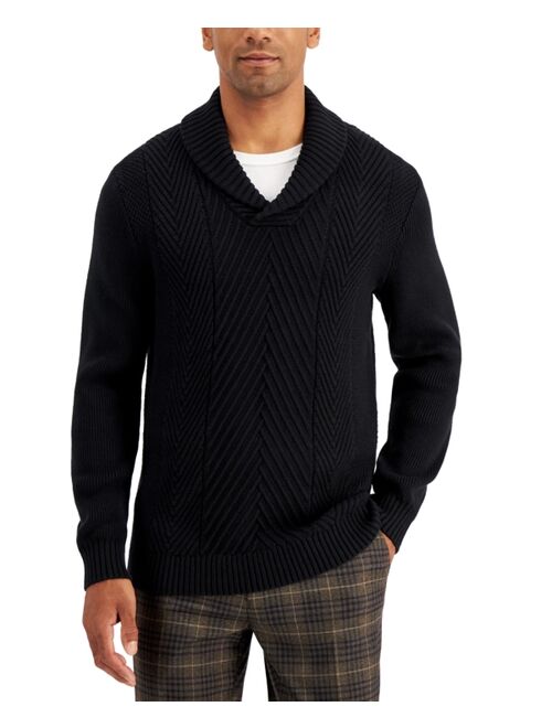 Club Room Men's Chunky Shawl Neck Sweater, Created for Macy's