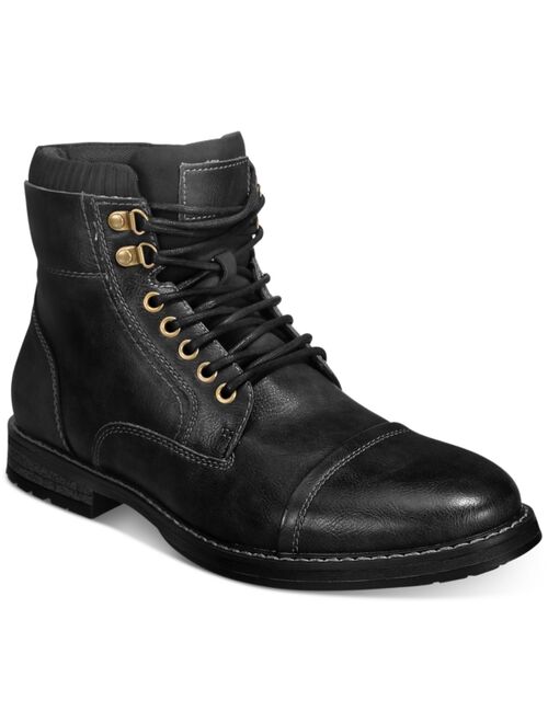 Buy Club Room Men's Faux-Leather Cap-Toe Dress Boots online | Topofstyle