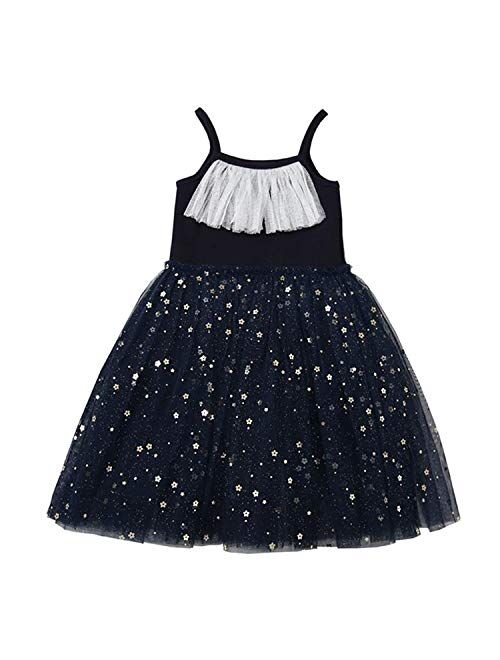 TTYAOVO Girls Embroidered Lace Sleeveless Tulle Flower Princess Party Dresses Back Bow