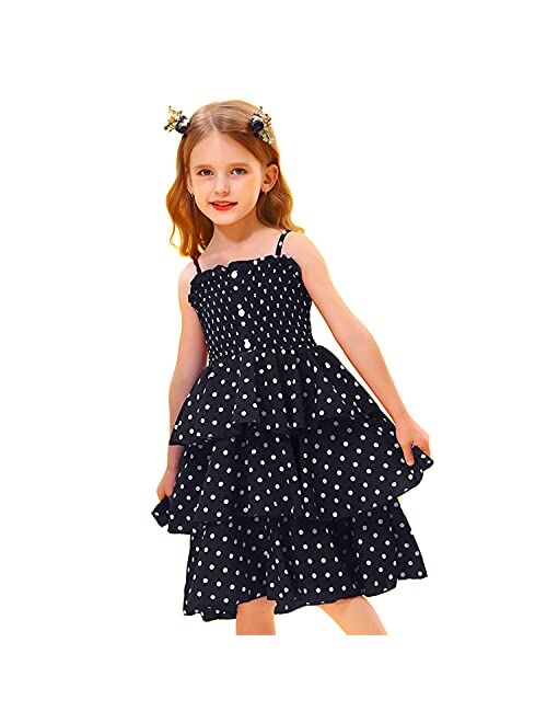 TTYAOVO Girls Embroidered Lace Sleeveless Tulle Flower Princess Party Dresses Back Bow