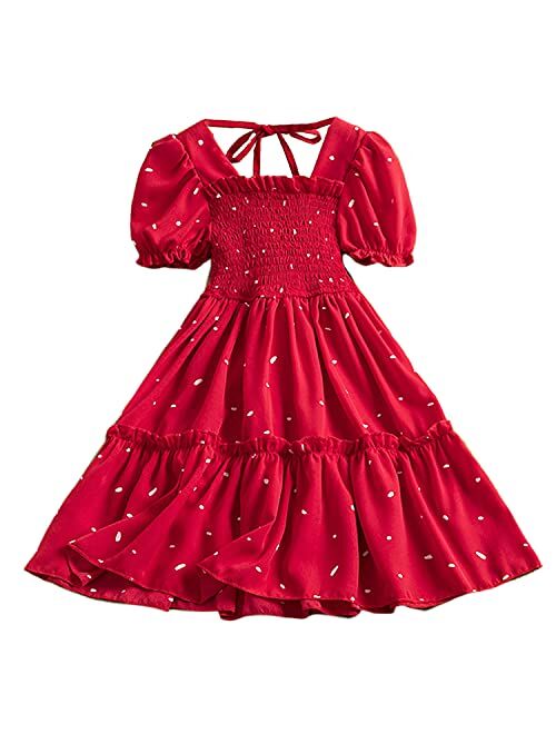 TTYAOVO Girls Embroidered Lace Sleeveless Tulle Flower Princess Party Dresses Back Bow