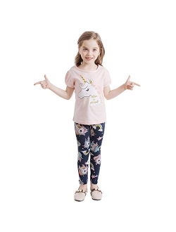 Little Girl Casaul Clothes Sets Pants Tops 2pcs Suits