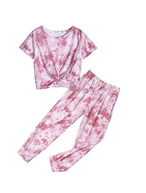 Buy Arshiner Girls Clothing Sets Tie Dye Twist Front Tops