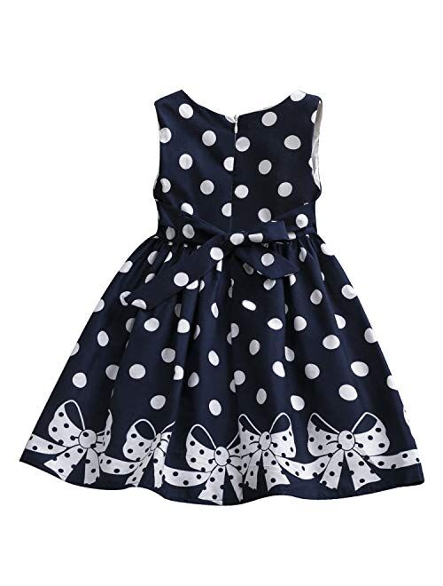 TTYAOVO Little Girls Lace Embroidered Holiday Casual Dress