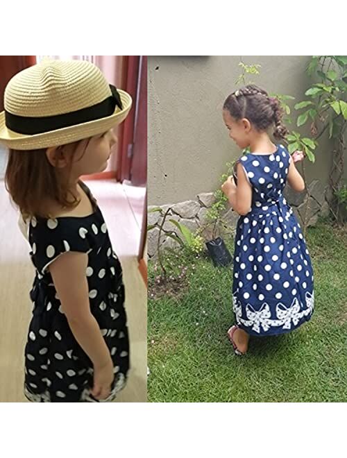 TTYAOVO Little Girls Lace Embroidered Holiday Casual Dress