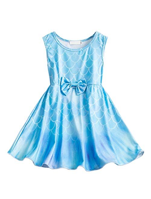 TTYAOVO Little Girls Lace Embroidered Holiday Casual Dress