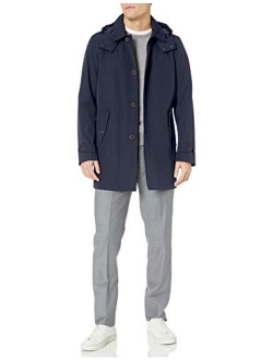 Men's Hooded Rain Trench Jacket