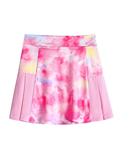 Arshiner Girl's Sport Skirts with Shorts Athletic Pleated Skort Colorful Performance Skorts