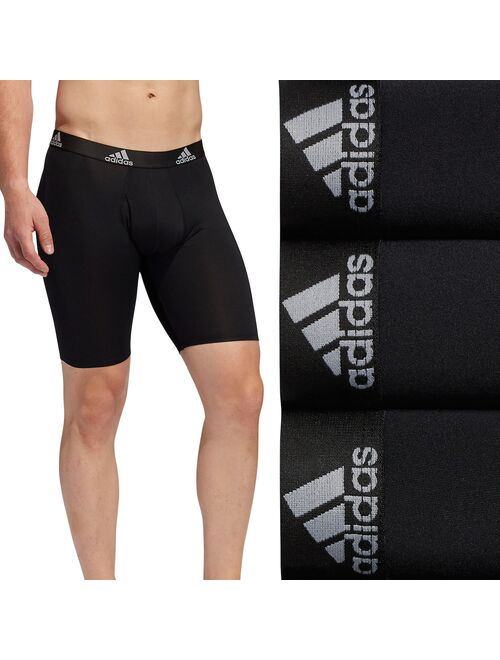 Men's adidas Performance 3-Pack Long Boxer Briefs