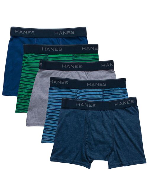 Boys Hanes Ultimate® 5-pack Super Soft Lightweight Boxer Briefs