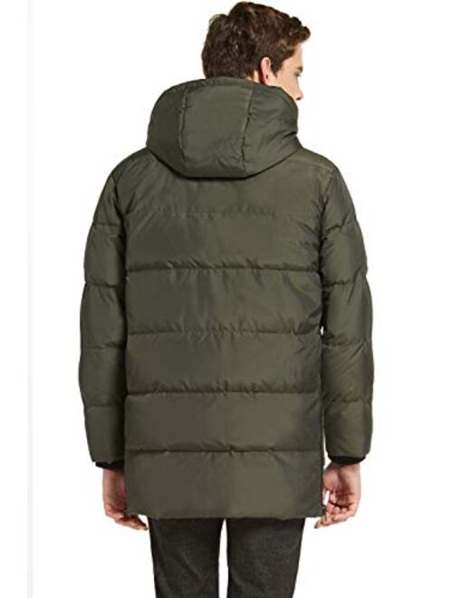 Orolay Men's Thickened Down Jacket Hooded Winter Coats with 6 Pockets