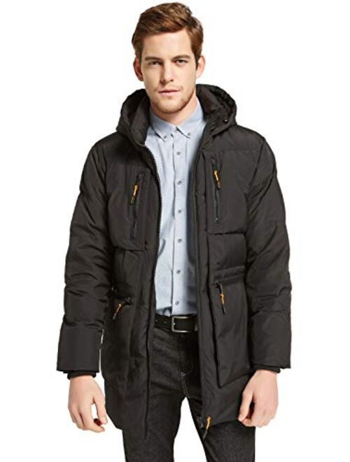 Orolay Men's Thickened Down Jacket Hooded Winter Coats with 6 Pockets