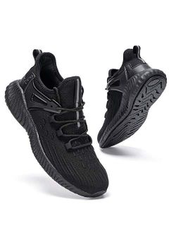 Men's Slip On Tennis Shoes - Athletic Walking Casual Non-Slip Sneakers