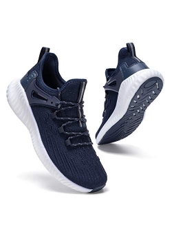 Men's Slip On Tennis Shoes - Athletic Walking Casual Non-Slip Sneakers