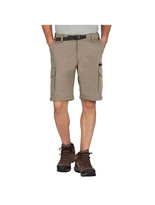 BC Clothing Mens Lightweight Convertible Stretch Cargo Pants & Shorts