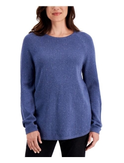 Karen Scott Nep Curved-Hem Sweater, Created for Macy's