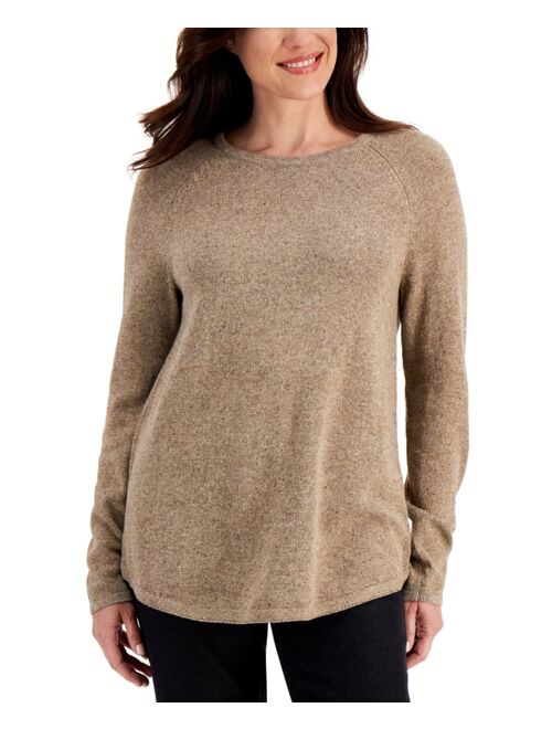 Karen Scott Nep Curved-Hem Sweater, Created for Macy's